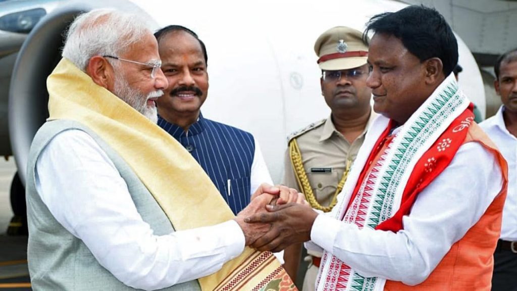 Mohan Majhi and Narendra Modi Hold Talks on Odisha's Growth Trajectory 1 Mohan Majhi and Narendra Modi Hold Talks