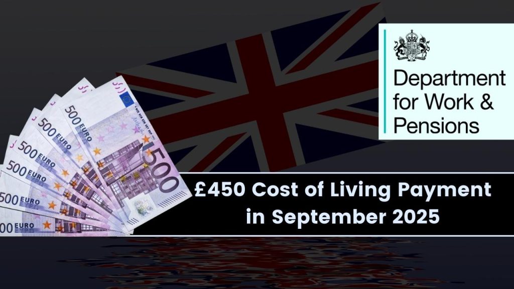 £450 Cost of Living Payment in September 2025