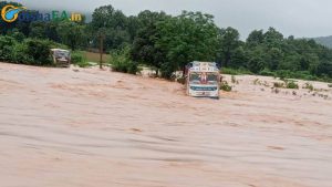 Dramatic Footage Shows Truck Carried Away by Flash Floods