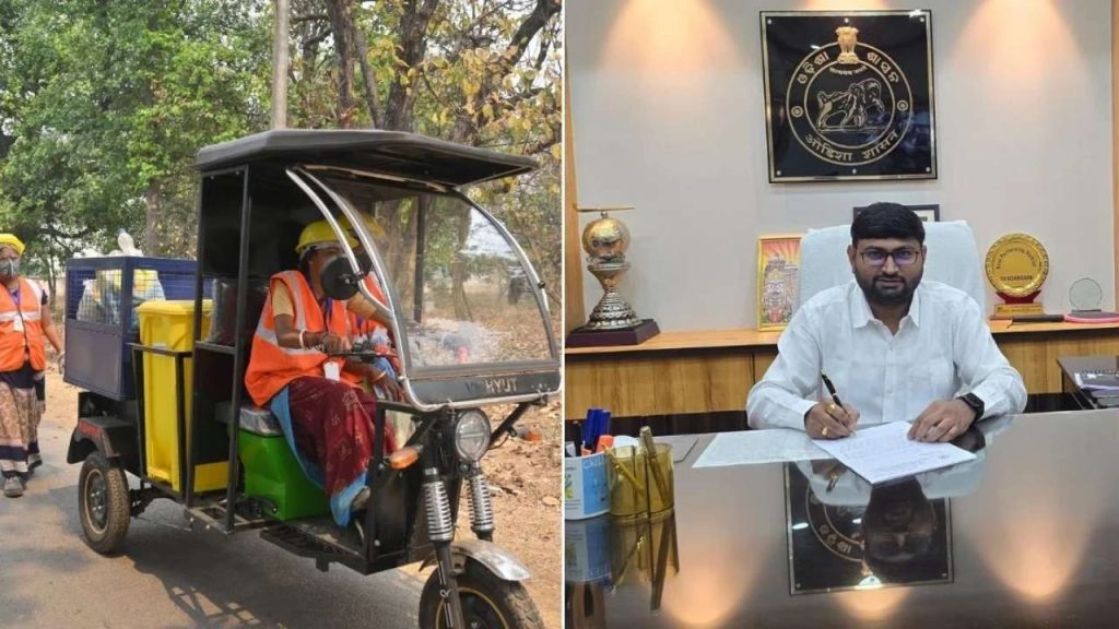 Odisha IAS Officer Warns Against Littering by Sweeping Market Himself