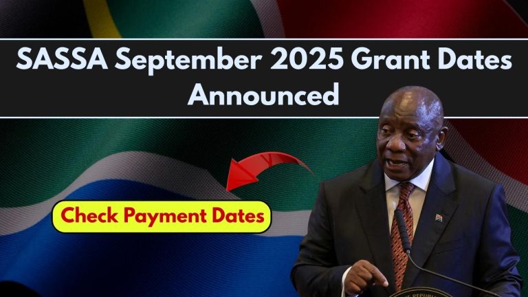 SASSA September 2025 Grant Dates Announced