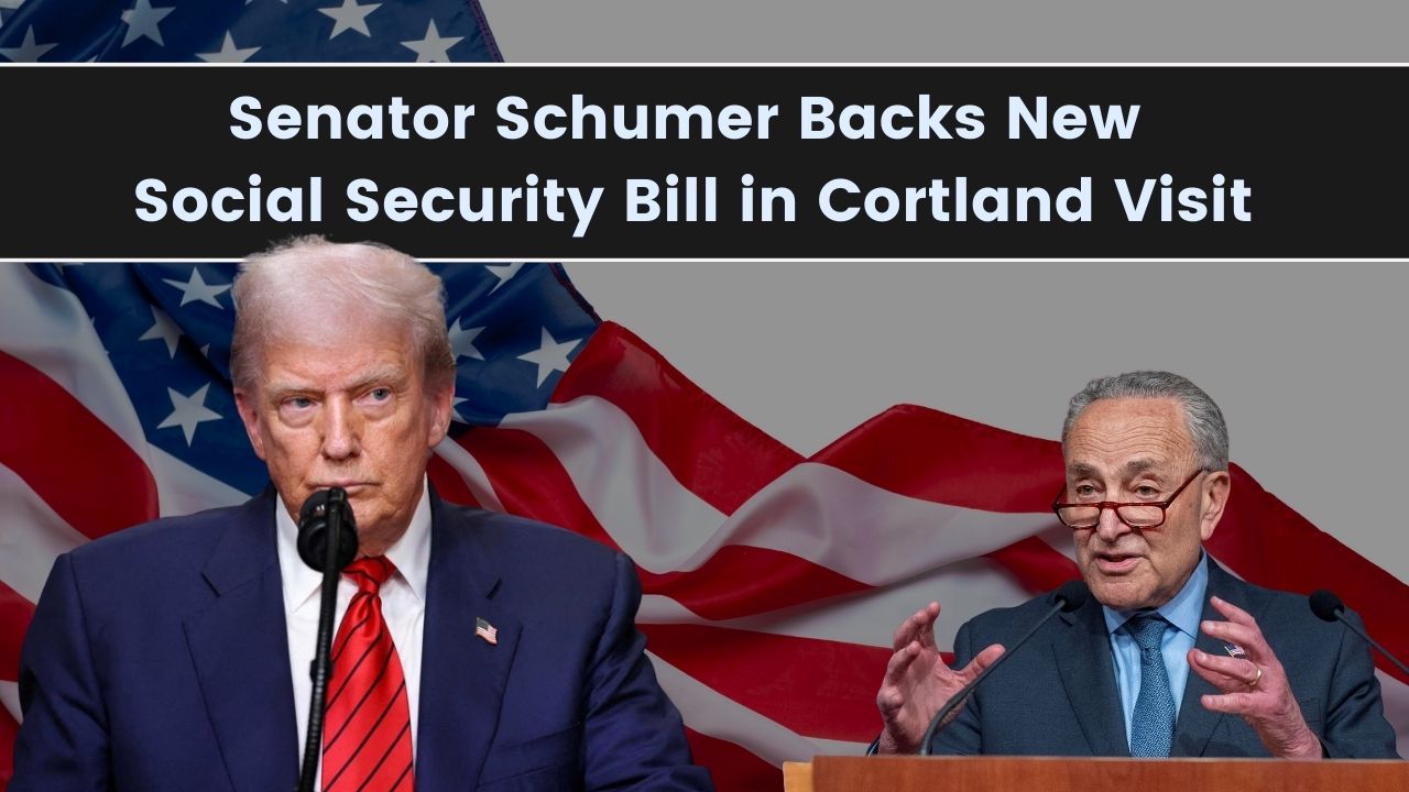 Senator Schumer Backs New Social Security Bill in Cortland Visit