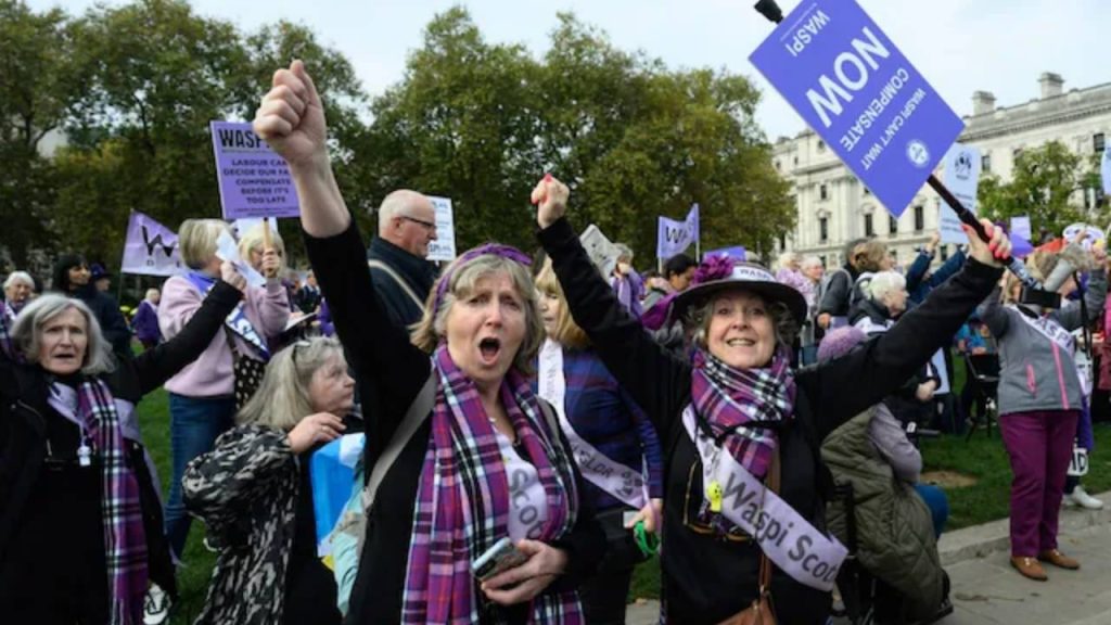 UK State Pension at 60? The New Campaign That’s Shaking Up Retirement Rules 1 A diverse group of older adults protesting