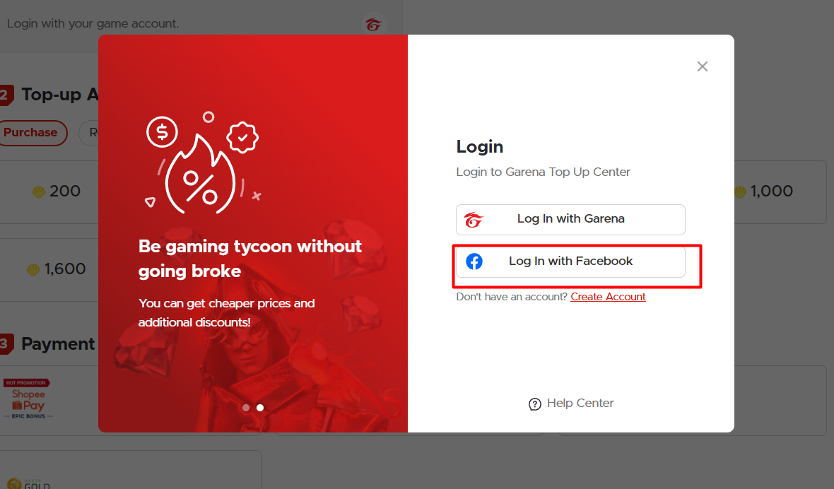 Redeem Code का उपयोग 