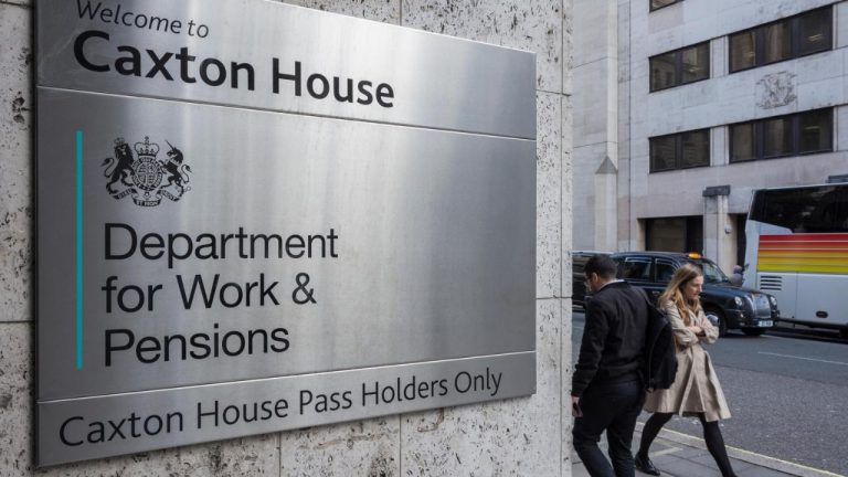 UK's Department for Work and Pensions headquarters in London