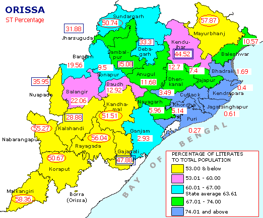 Odisha Government to Sanction 50,000 Houses Under Antyodaya Scheme 2 Odisha highlighting districts with the highest percentage of households living in temporary shelters.