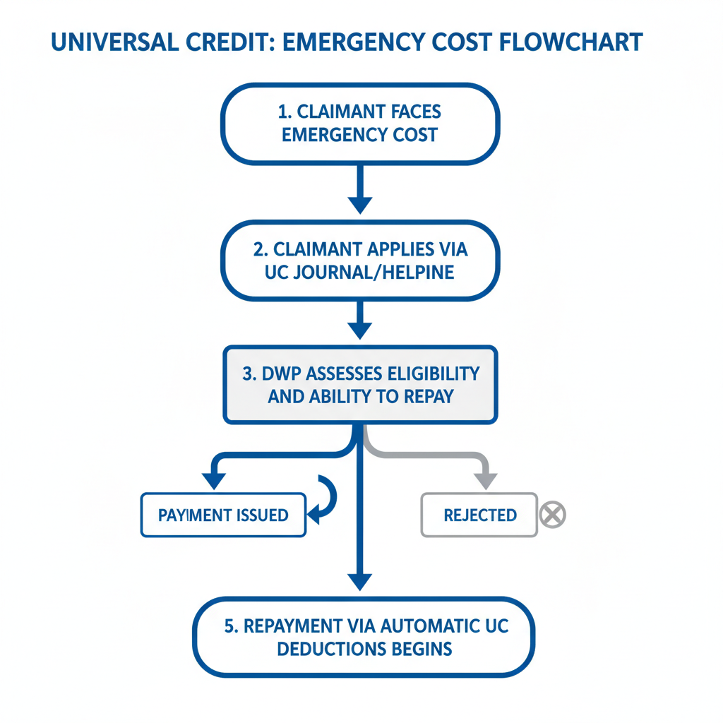 Application and repayment process for a Universal Credit Budgeting Advance