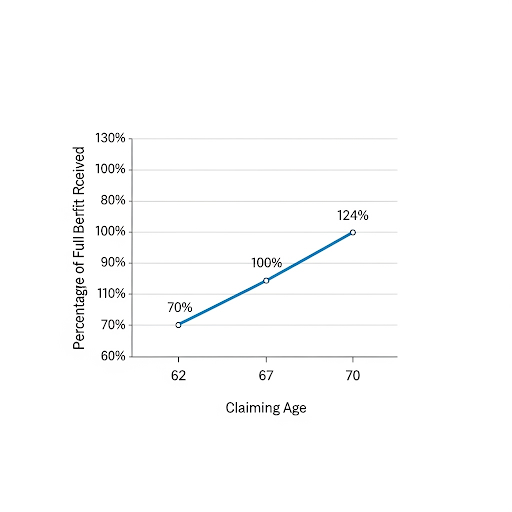 USA Retirement Age Increase in 2025 – Check New Retirement Age & Revised Eligibility 3 Social Security benefits when claimed at age 62, 67, and 70.